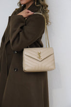 Load image into Gallery viewer, BRAND NEW YSL Loulou Bag in Quilted leather in beige (retails for 2650$)
