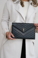 Load image into Gallery viewer, YSL Gaby quilted leather envelope pouch on chain

