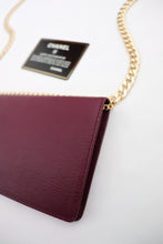 Load image into Gallery viewer, Chanel bifold caviar wallet in burgundy
