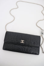 Load image into Gallery viewer, Chanel embossed camellia wallet
