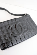 Load image into Gallery viewer, Chanel chocolate bar Coco mark patent leather in black
