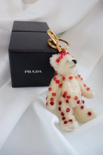 Load image into Gallery viewer, Prada bear keychain -white
