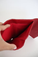 Load image into Gallery viewer, Chanel red quilted patent leather wallet

