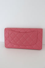 Load image into Gallery viewer, Chanel quilted yen pink leather wallet
