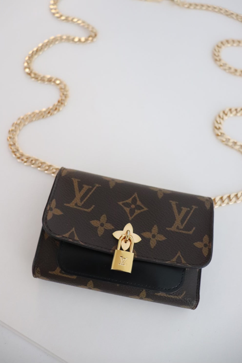Louis Vuitton monogram flower lock wallet