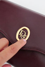 Load image into Gallery viewer, Vintage Dior burgundy handbag
