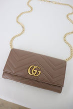 Load image into Gallery viewer, Gucci GG Marmont continental wallet matelasse leather
