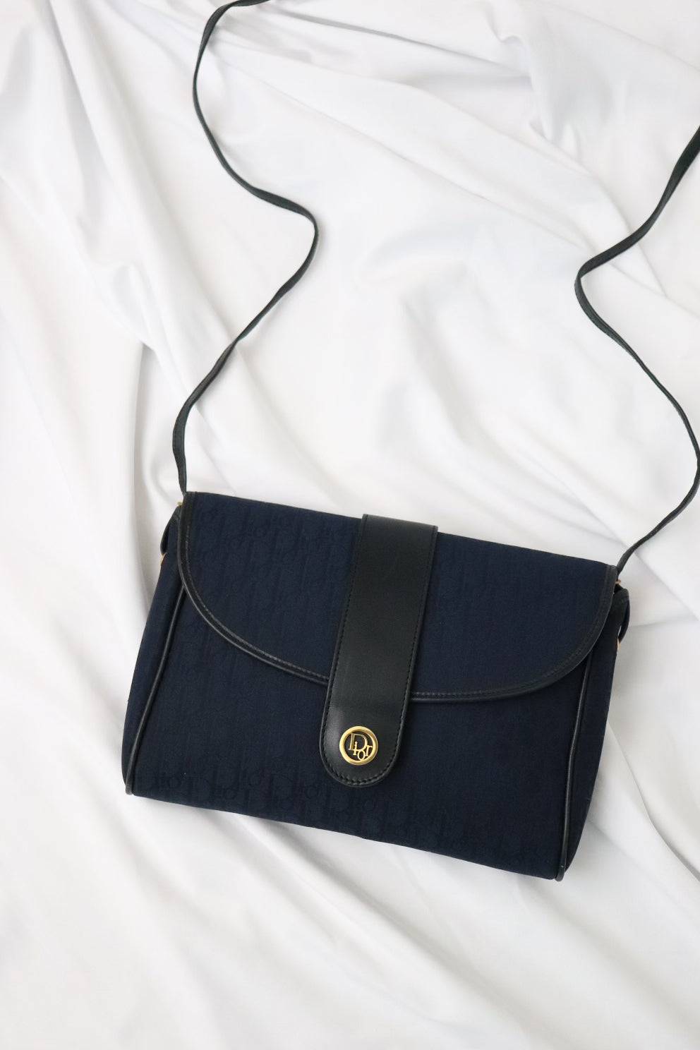 Dior Navy Blue Monogram Crossbody