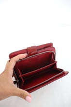Load image into Gallery viewer, Chanel wallet in red burgundy
