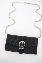 Load image into Gallery viewer, Christian Dior Trotter Wallet with Horseshoe Clasp Black
