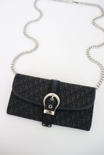 Load image into Gallery viewer, Christian Dior Trotter Wallet with Horseshoe Clasp Black

