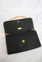 Load image into Gallery viewer, Vintage Christian Dior Black Leather Bag with Gold Chain
