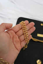 Load image into Gallery viewer, Vintage Christian Dior Black Leather Bag with Gold Chain
