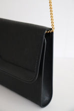 Load image into Gallery viewer, Vintage Christian Dior Black Leather Bag with Gold Chain
