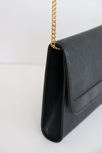 Load image into Gallery viewer, Vintage Christian Dior Black Leather Bag with Gold Chain

