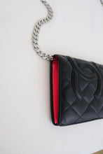 Load image into Gallery viewer, Chanel quilted black vintage wallet

