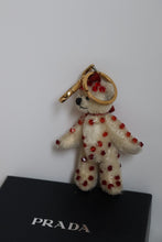 Load image into Gallery viewer, Prada white bear keychain
