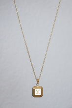 Load image into Gallery viewer, Louis Vuitton LV golden square pendant
