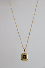 Load image into Gallery viewer, Louis Vuitton LV golden square pendant
