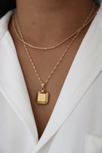 Load image into Gallery viewer, Louis Vuitton LV golden square pendant
