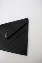 Load image into Gallery viewer, BRAND NEW - YSL Gaby quilted leather envelope pouch on chain (retails $1100)
