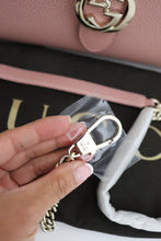 Load image into Gallery viewer, Gucci GG Medium Interlocking Calfskin Shoulder bag in pink - BRAND NEW retails $1699
