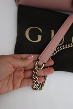 Load image into Gallery viewer, Gucci GG Medium Interlocking Calfskin Shoulder bag in pink - BRAND NEW retails $1699
