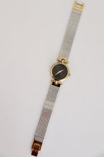 Load image into Gallery viewer, Dior 1990s Black Dial Round Two Tone Watch
