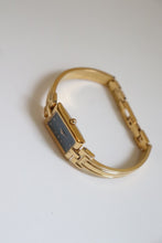 Load image into Gallery viewer, Vintage Givenchy 1990s Blue Dial Gold Plated Bangle Watch
