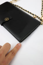 Load image into Gallery viewer, Chanel grained calfskin wallet with golden button
