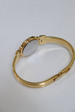 Load image into Gallery viewer, Vintage Givenchy 1990s Blue Dial Gold Plated Bangle Watch

