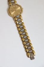 Load image into Gallery viewer, Vintage Christian Dior CD 11P Diamonds Depose Octagon Gold and Silver Quartz Watch

