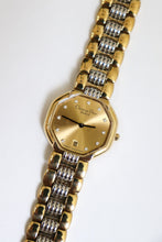 Load image into Gallery viewer, Vintage Christian Dior CD 11P Diamonds Depose Octagon Gold and Silver Quartz Watch
