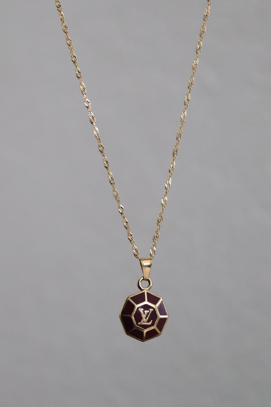 Louis Vuitton LV octagon pendant