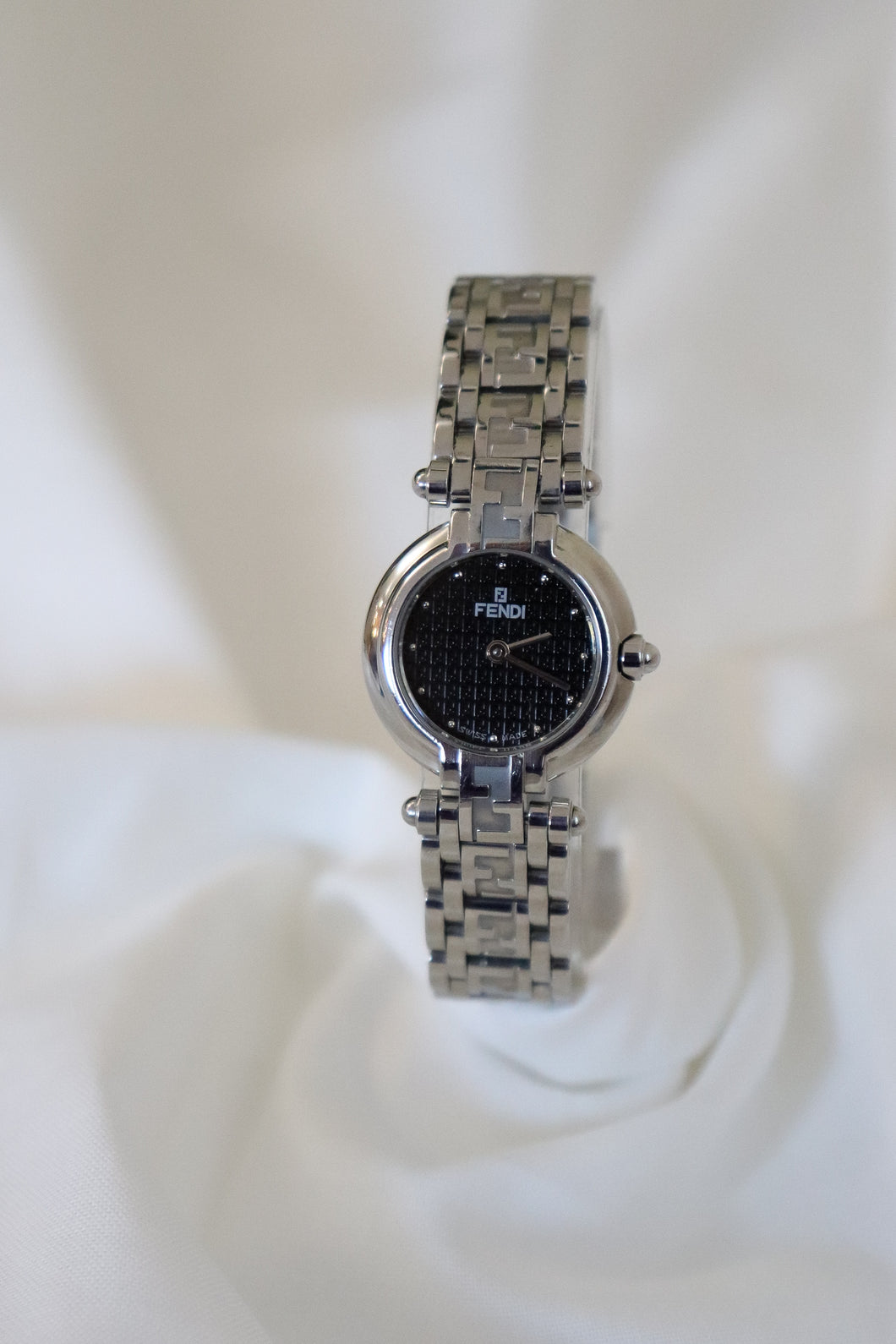 Vintage Fendi in Silver with Black Dial