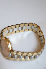 Load image into Gallery viewer, Vintage Christian Dior CD 11P Diamonds Depose Octagon Gold and Silver Quartz Watch
