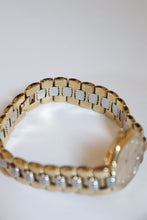 Load image into Gallery viewer, Vintage Christian Dior CD 11P Diamonds Depose Octagon Gold and Silver Quartz Watch
