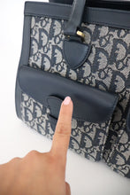 Load image into Gallery viewer, Dior navy trotter bag
