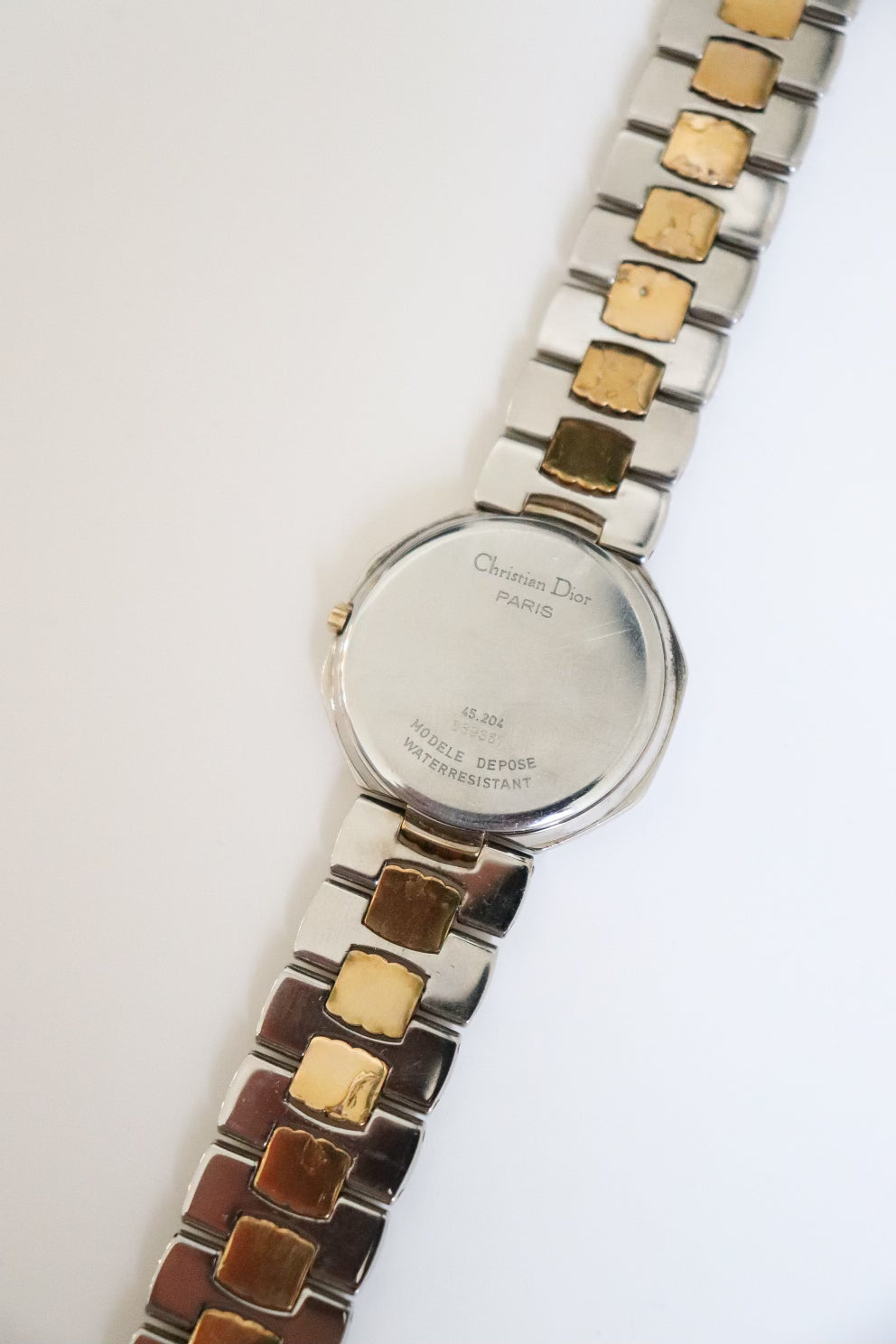 Vintage Christian Dior octagonal Gold and Silver Watch | The