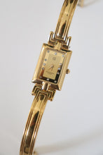 Load image into Gallery viewer, Vintage Givenchy 1990s Gold Dial Plated Bangle Watch
