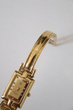 Load image into Gallery viewer, Vintage Givenchy 1990s Gold Dial Plated Bangle Watch
