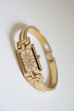 Load image into Gallery viewer, Vintage Givenchy 1990s Gold Dial Plated Bangle Watch
