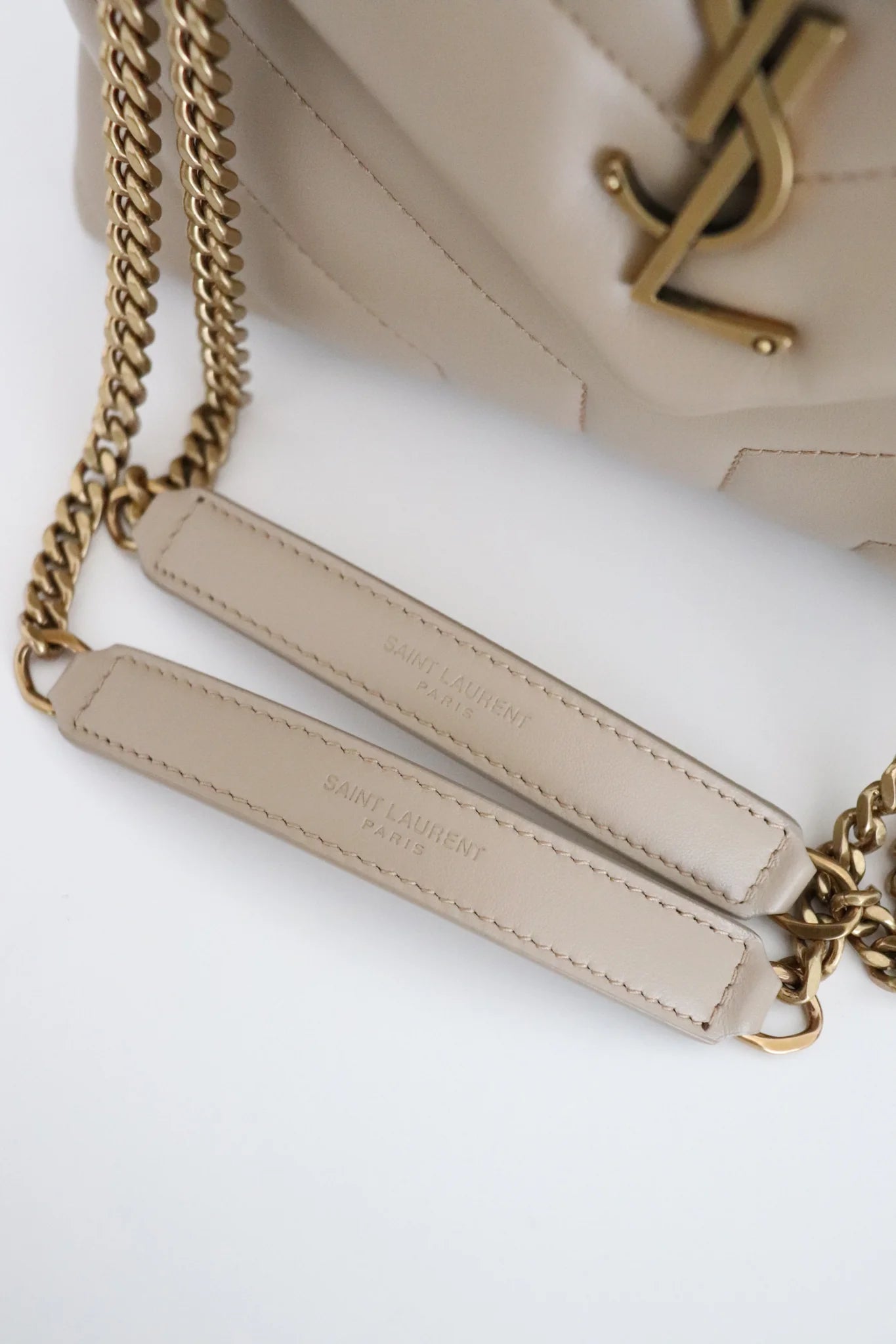 BRAND NEW YSL Loulou Bag in Quilted leather in beige (retails for 2650$)