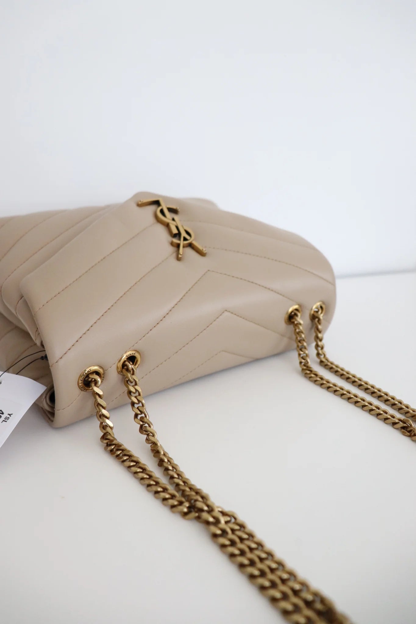 BRAND NEW YSL Loulou Bag in Quilted leather in beige (retails for 2650$)