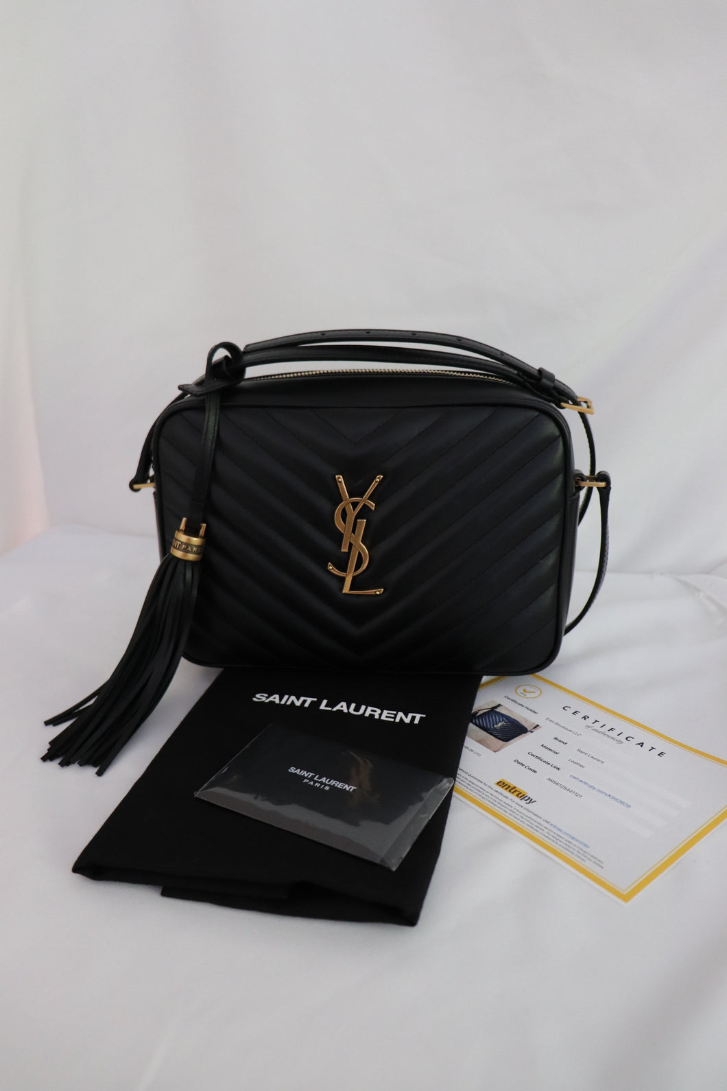 BRAND NEW YSL Lou Camera Bag in Quilted Leather (retails for $1690)