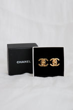 Load image into Gallery viewer, Chanel CC Turnlock Clip-On Earrings 24K GP
