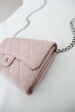 Load image into Gallery viewer, Chanel quilted classic flap wallet -light pink
