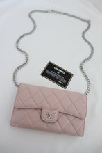 Load image into Gallery viewer, Chanel quilted classic flap wallet -light pink
