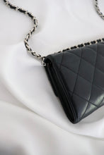 Load image into Gallery viewer, Chanel lambskin quilted flap wallet
