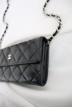 Load image into Gallery viewer, Chanel lambskin quilted flap wallet
